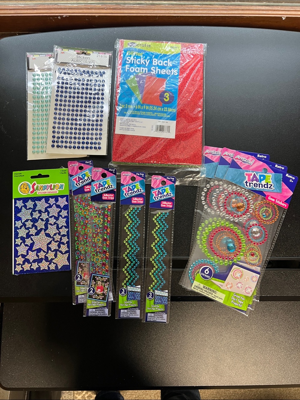 Tape Trendz Assorted Decorative Stickers and Foam Sheets - Multi-Color